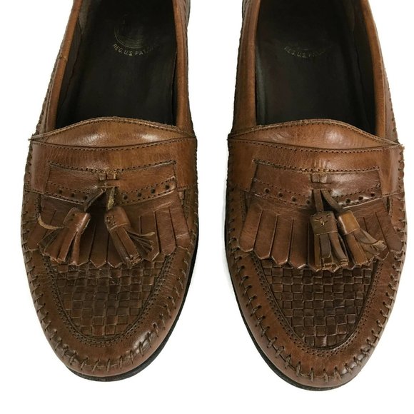 Florsheim Mens Size 8D Brown Tassel Loafer - Picture 2 of 8